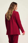 Pom Jacket POM Amsterdam Burgundy Red Blazer | Dalston clothing