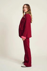 Pom Jacket POM Amsterdam Burgundy Red Blazer | Dalston clothing