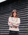 Pom Knitwear POM Amsterdam Cable Pink Pullover