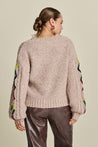 Pom Knitwear POM Amsterdam Cable Pink Pullover