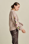 Pom Knitwear POM Amsterdam Cable Pink Pullover