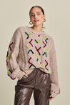 Pom Knitwear POM Amsterdam Cable Pink Pullover| Dalston clothing