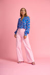 Pom pant Pom Amsterdam Wide Leg Lilac Pink Jeans  | Dalston clothing