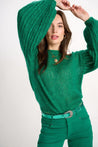 Pom top POM Amsterdam Fern Green Pullover | Dalston clothing