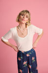 Pom top Pom Amsterdam Summer Ivory Top | Dalston clothing