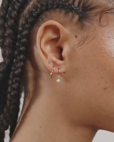 Pilgrim Jewellery Jewellery gold Pilgrim Morin Earrings 2 in 1 Set Gold Plated | Dalston clothing