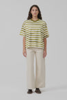 Kowtow top Kowtow Oversized Boxy Tee Brushstoke Stripe | Dalston clothing