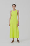 Kowtow Racer Back Dress Fluro Yellow