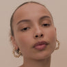 Pilgrim Flow Recycled Large Hoops Gold Plated