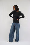 Tatano Knitwear Tatāno Sabine Top Charcoal  | Dalston clothing