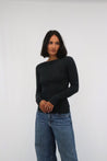 Tatano Knitwear Tatāno Sabine Top Charcoal  | Dalston clothing