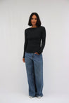 Tatano Knitwear Tatāno Sabine Top Charcoal | Dalston clothing