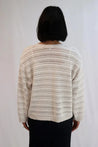 Tatano Knitwear Tatano Trellis V Neck Sweater Sand  | Dalston clothing