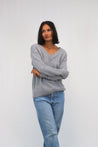 Tatano Knitwear Tatāno Tulia V Neck Smoke