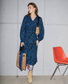 Unmade Copenhagen dress Unmade Copenhagen Hali Dress Print Blue/Black