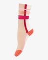 Unmade Copenhagen Hosiery Unmade Copenhagen Tenna Socks Art Red/Beige/White | Dalston clothing