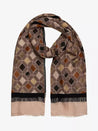 Unmade Copenhagen Scarf grey/brown Unmade Sui Scarf Print Grey/Brown | Dalston clothing