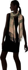 Unmade Copenhagen Scarf Unmade Copenhagen Yvonna Scarf forest green grey  | Dalston clothing