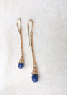 within.jewellery Jewellery lapis within. Hammered Bar Lapis Earrings | Dalston clothing