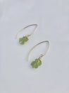 within.jewellery Jewellery peridot within. Raw Gremstone Drop Earrings Peridot | Dalston clothing