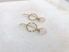 within.jewellery Jewellery rose quartz within. Rose Quartz Orb drop earrings
