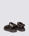 Woden shoes Woden Line Sandal Chocolate | Dalston clothing