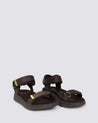 Woden shoes Woden Line Sandal Chocolate | Dalston clothing