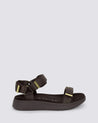 Woden shoes Woden Line Sandal Chocolate | Dalston clothing