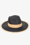 Antler Hat raw edge black Antler Summer Fedora | Dalston clothing