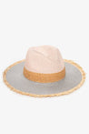 Antler Hat raw edge pink Antler Summer Fedora | Dalston clothing