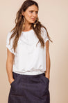 Dalston top Dalston Izzy Top  Recycled Polyester Satin White