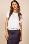 Dalston top Dalston Izzy Top  Recycled Polyester Satin White