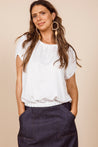 Dalston top Dalston Izzy Top  Recycled Polyester Satin White