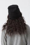 Dinadi Merino Handknit Cuffed Hat Black | Dalston clothing