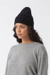 Dinadi Hat black Dinadi Merino Handknit  Rib Hat Black| Dalston clothing