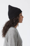 Dinadi Hat black Dinadi Merino Handknit  Rib Hat Black| Dalston clothing