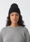 Dinadi Hat black Dinadi Merino Handknit  Rib Hat Black | Dalston clothing