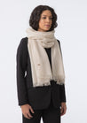 Dinadi Scarf almond white Dinadi Merino Woven Scarf Almond White | Dalston clothing