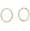Jessica Aggrey Jewellery gold plate Oval positive plated stud earring