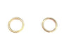 Jessica Aggrey Jewellery gold plate Round positive stud earring plated