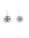 Jessica Aggrey Jewellery silver/green quartz Witness green quartz earrings