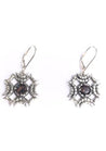 Jessica Aggrey Jewellery silver/smoky quartz Witness earring silver/smoky quartz