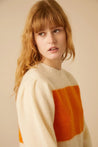 Leon & Harper Knitwear Leon & Harper Maths Stripes Sweater Off White