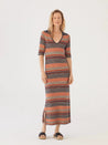 Nice Things dress Nice Things Tricolour Rib Dress | Dalston Clothing