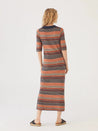 Nice Things dress Nice Things Tricolour Rib Dress | Dalston Clothing