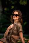 Privé Revaux sunglasses olive grey Privé Reveaux The Bimini | Dalston clothing