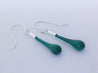 Wearing Glass Ear drops Fern | Dalston clothing