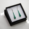 Wearing Glass Jewellery Wearing Glass Ear drops Fern