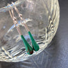Wearing Glass Jewellery Wearing Glass Ear drops Fern | Dalston clothing