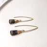 within.jewellery Jewellery smoky quartz within. Morning Dew Drop - Smokey Quartz drop  | Dalston clothing